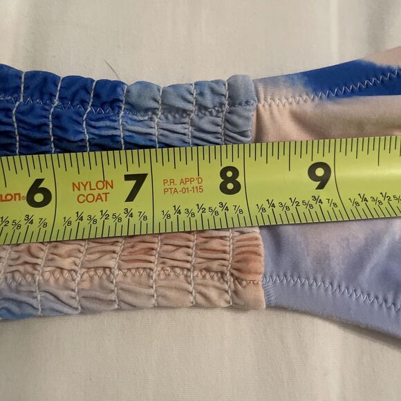 Quicksilver Side Tie Smocked Bikini Bottom Womens Size Small NEW Beach Vacation - Picture 7 of 9